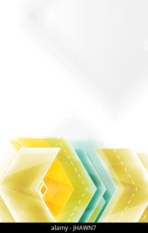 Le frecce colorate composizione. brochure web, internet flyer, carta da parati o copertura poster design. Foto Stock