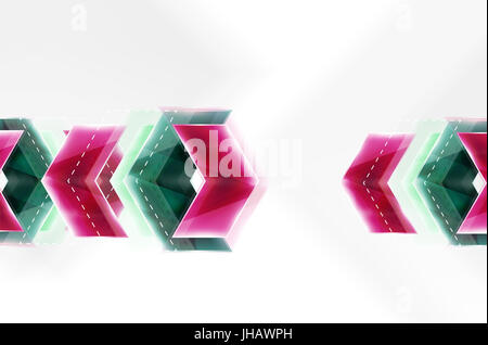 Le frecce colorate composizione. brochure web, internet flyer, carta da parati o copertura poster design. Foto Stock