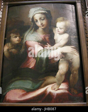 Nswag Domenico Beccafumi, Madonna col bambino e San Giovannino, 1542 Foto Stock
