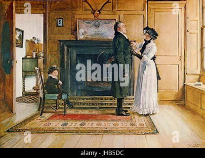 Edwin Austin Abbey - Il vedovo Foto Stock