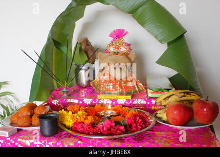 Ambiente amichevole farina Ganpati Mumbai Foto Stock