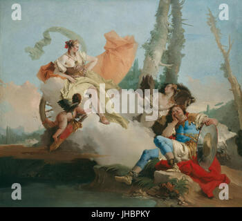 Giovanni Battista Tiepolo - Rinaldo incantata da Armida - Foto Stock