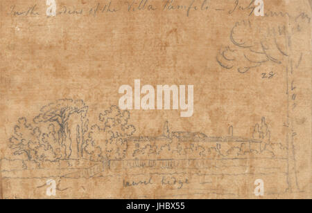 John Robert Cozens - nei giardini di Villa Pamphili, 1 luglio - Foto Stock