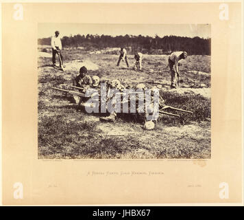 John Reekie (American, attivo 1860s) - un partito di sepoltura, Cold Harbor, Virginia - Foto Stock