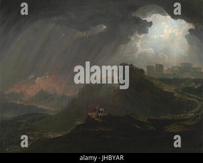 John Martin - Joshua comandando il sole a riposare ancora - Foto Stock