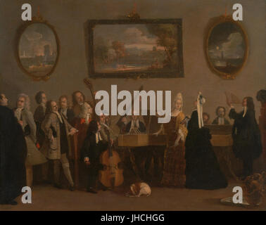 Marco Ricci - Prove generali di un opera - Foto Stock