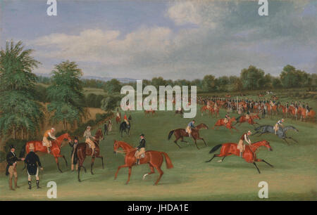 James Pollard - Gare di Epsom- preparazione di avvio - Foto Stock