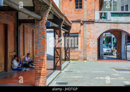 TAIPEI, Taiwan - 26 giugno: questo è Bopiliao blocco storico una famosa area che la gente visita per vedere la tradizionale architettura cinese come era nel Foto Stock