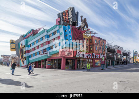 "Ci credi o no di Ripley' museo su Clifton Hill Street in Niagara Falls, Ontarion, Canada. Foto Stock