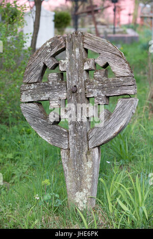 Cimitero, desesti, Maramures, Romania Foto Stock