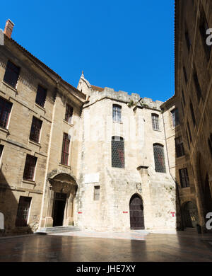 Il cortile del palazzo arcivescovile, Narbonne, Occitanie, Francia Foto Stock