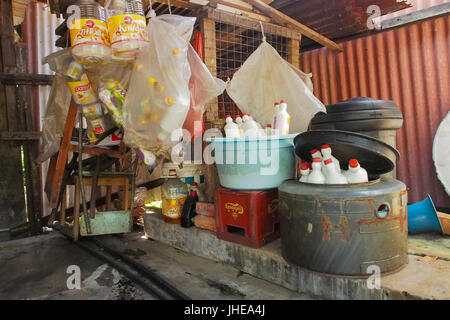 Vecchia Cina kampung shop in Malesia Foto Stock