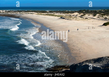 Riserva Waenhuiskrans, spiaggia, Arniston, Sud Africa Foto Stock