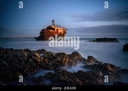 Naufragio, Cape Agulhas, Agulhas National Park, Sud Africa Foto Stock