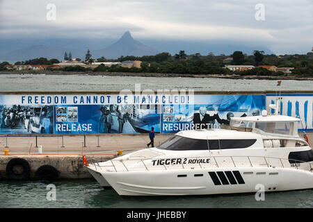 Robben Island, Cape Town, prigione motivi utilizzati per i prigionieri politici durante l apartheid in Sud Africa Foto Stock