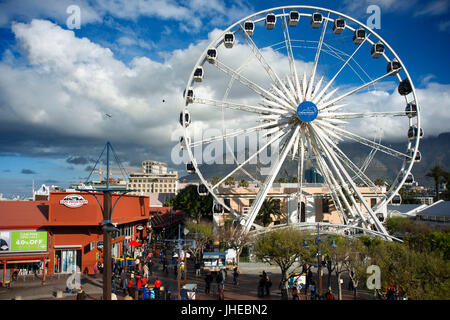 Ruota panoramica Ferris, il Waterfront, Città del Capo, Sud Africa e Africa Foto Stock