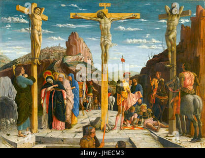 Mantegna, Andrea - crocifissione - Louvre dalla predella San Zeno pala Verona Foto Stock