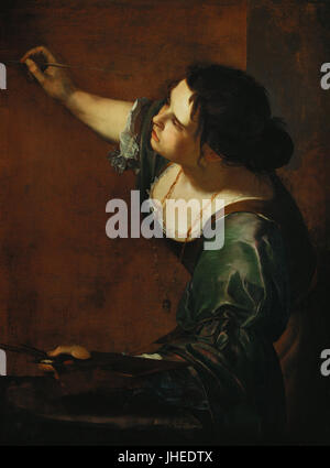 Autoritratto come allegoria della pittura (la Pittura) - Artemisia Gentileschi Foto Stock