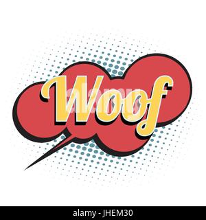 Parola di comico Woof Illustrazione Vettoriale