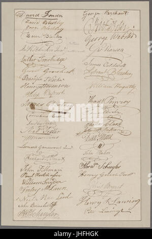 Petizione al New York State Legislature dai cittadini della parte settentrionale dello Stato (NYPL b11868620-5337355) Foto Stock