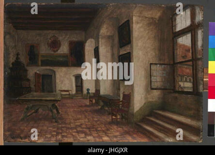 Lev Lerch 1856-1892 - Mistnost defenestrace na hrade prazskem II. Foto Stock