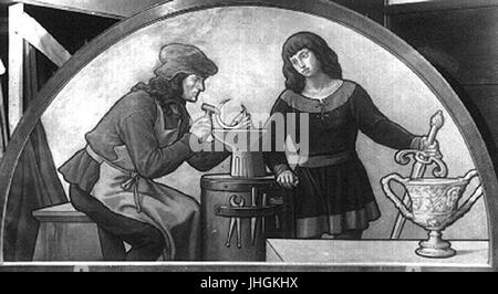 Mikolas Ales 18. 11. 1852-10. 7. 1913 - Obchod Foto Stock