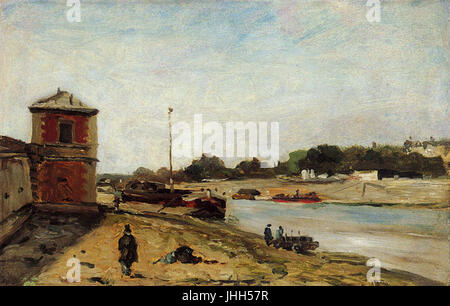 Gauguin 1875 La Seine en face du Quai de Passy Foto Stock