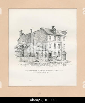 Residenza del Dott. Wm. Shippen Jr. 1810, n° 10 Prune St (NYPL b13049823-421284) Foto Stock