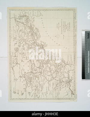 Un nuovo e corretto mappa del Nord America - in cui i luoghi dei principali impegni durante la presente guerra sono accuratamente inserita (NYPL b15112712-434908) Foto Stock