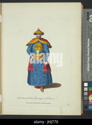 L'abitudine ordinaria dell'imperatore della Cina in (sic). L'Empereur de la Chine dans sa parure ordinaire (NYPL b14140320-1638280) Foto Stock