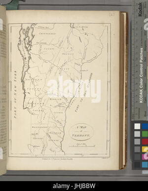 Una mappa del Vermont (NYPL b14115138-1567519) Foto Stock