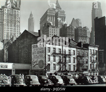 Vista da West Street, 115-119 West Street, Manhattan (NYPL b13668355-482839) Foto Stock