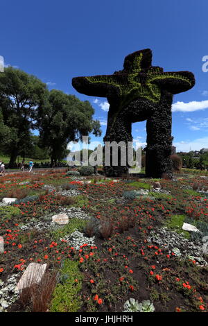 MosaïCanada 150 è un evento orticola in Gatineau Qc Canada per celebrare il centocinquantesimo anniversario della Confederazione. Foto Stock