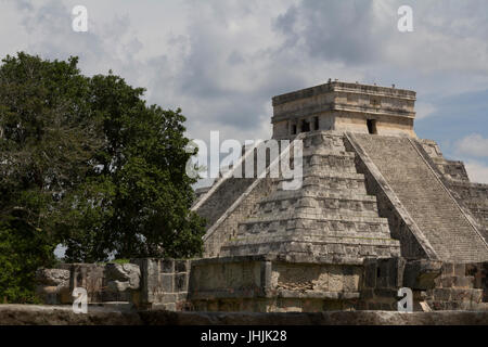 Chichen Itza el Castillo Kukuklan Temple,antico cultura,Messico Yucatan Foto Stock