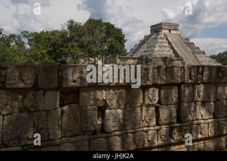 Chichen Itza el Castillo Kukuklan Temple,antico cultura,Messico Yucatan Foto Stock