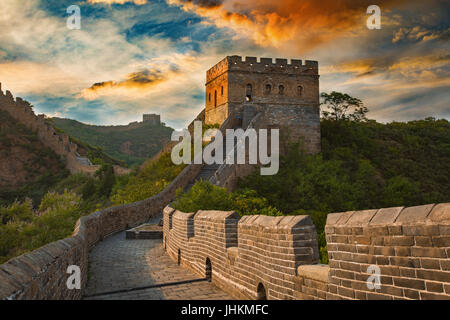Jinshanling,Grande Muro,Hebei,Cina Foto Stock