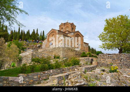 Sveti Jovan Kaneo, San Giovanni a Kaneo, Ohrid Macedonia Foto Stock