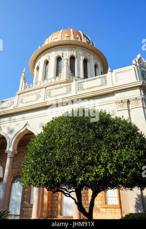 Il Santuario del Bab, Bahai World Center, haifa, Israele. Foto Stock