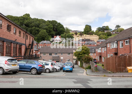 Alloggiamento in Welshpool, POWYS, GALLES. Regno Unito Foto Stock