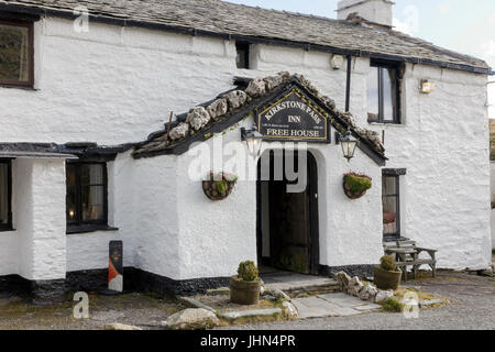 Il Kirkstone Pass Inn, al Kirkstone Pass nel distretto del lago, Cumbria Regno Unito Foto Stock