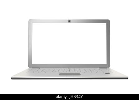 Computer portatile isolato 3d Foto Stock