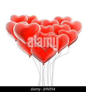 San Valentino struttura di palloncini Foto Stock