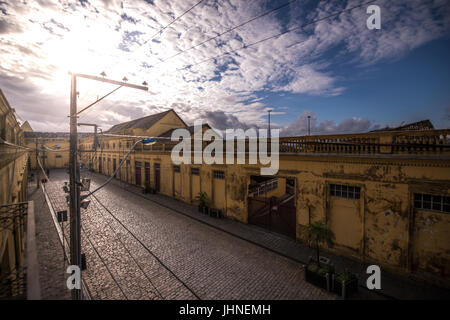 São Francisco do Sul, Santa Catarina, Brasile - 8 Luglio 2017: edificio antico della città punto turistico. Foto Stock