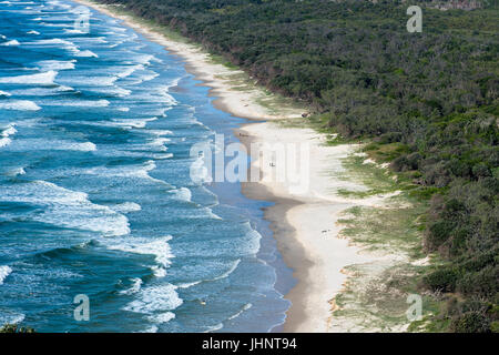 Byron Bay, Nuovo Galles del Sud, Australia. Tallow Beach confinante Arakwal National Park Foto Stock