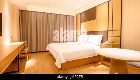 Il Interial vista di un lussuoso Hotel stanza. Foto Stock