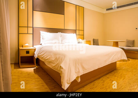 Il Interial vista di un lussuoso Hotel stanza. Foto Stock