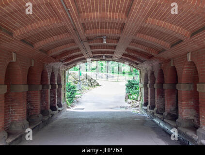 Sottopassaggio / in tunnel di Central Park a New York Foto Stock