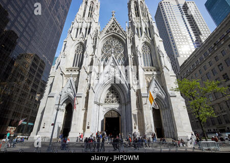 St Patricks Cathedral New York City USA Foto Stock