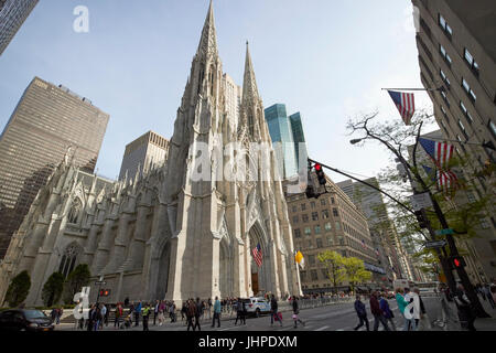 St Patricks Cathedral New York City USA Foto Stock