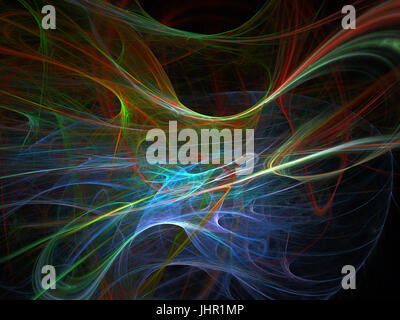 Digital astratto sfondo frattali generati al computer. Foto Stock